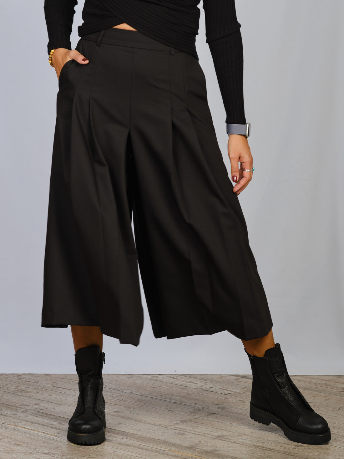 GONNA PANTALONE NERO IMPERIAL