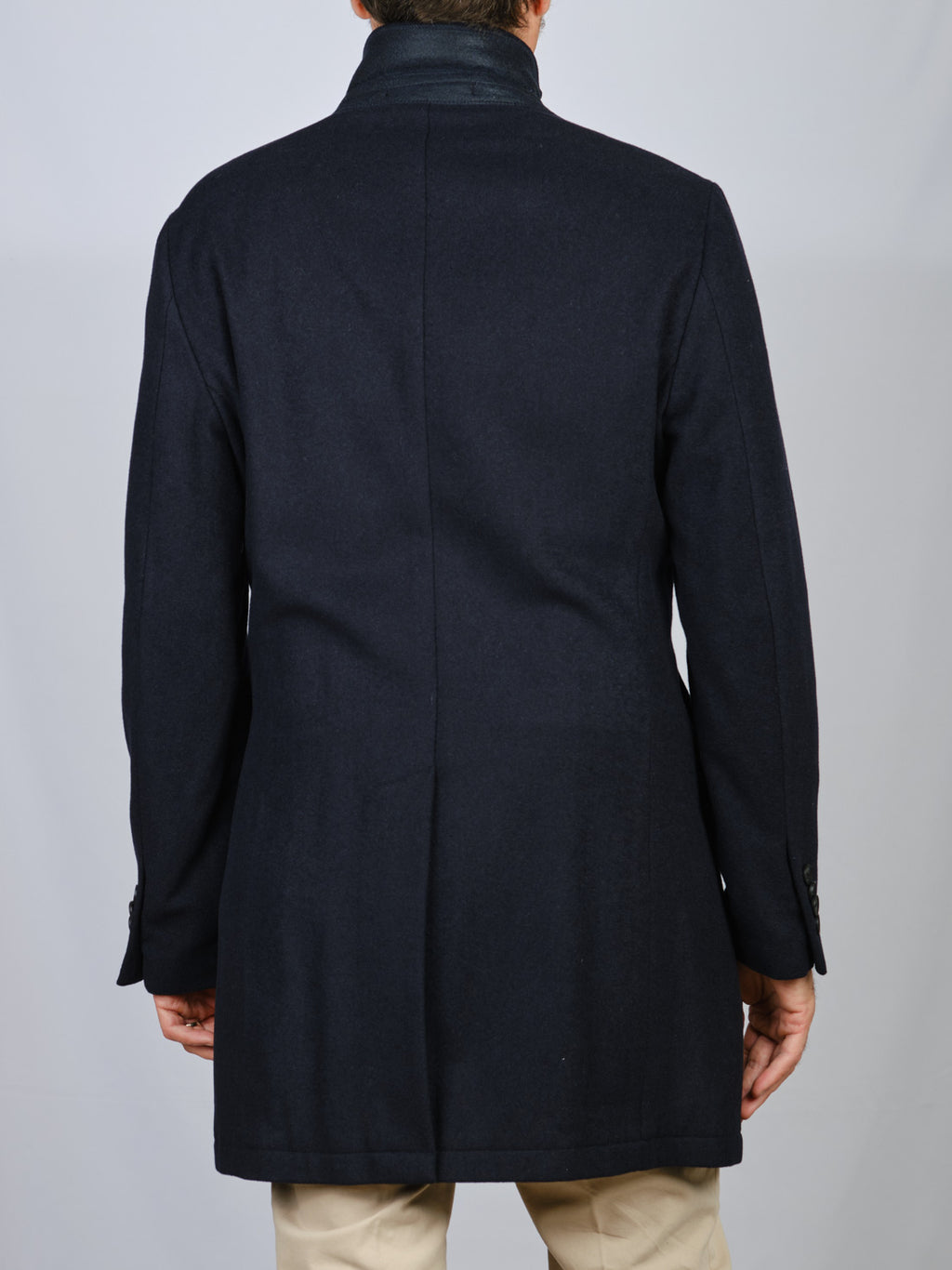 CAPPOTTO LUNGO BLU SCURO SEINSE