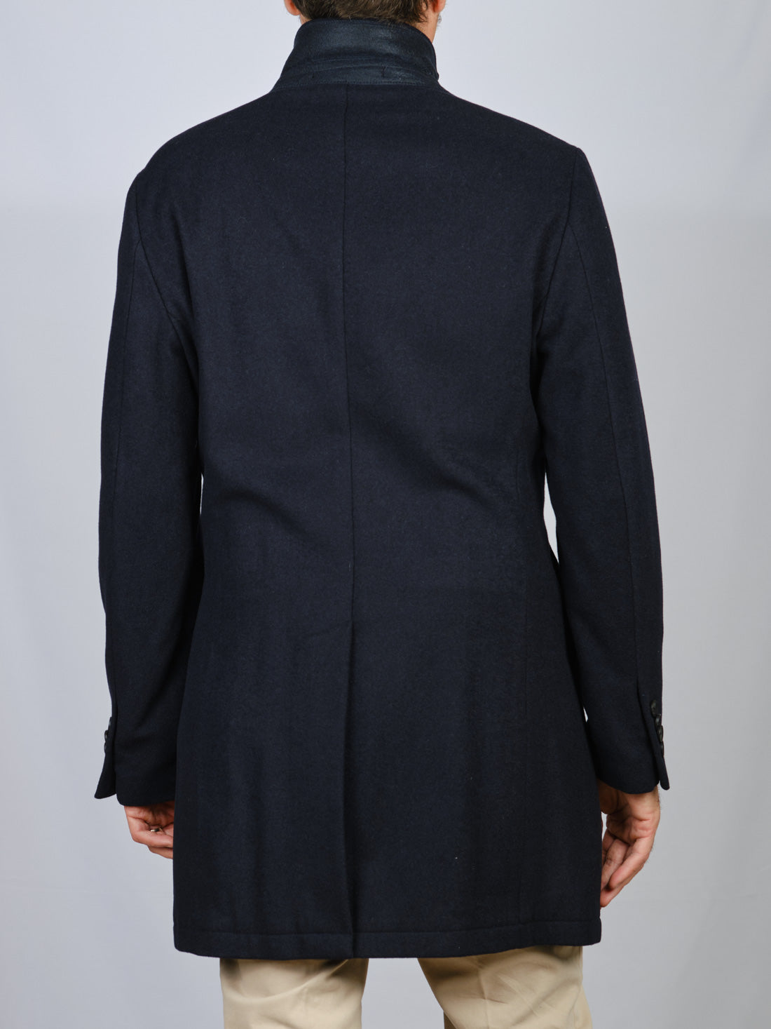 CAPPOTTO LUNGO BLU SCURO SEINSE