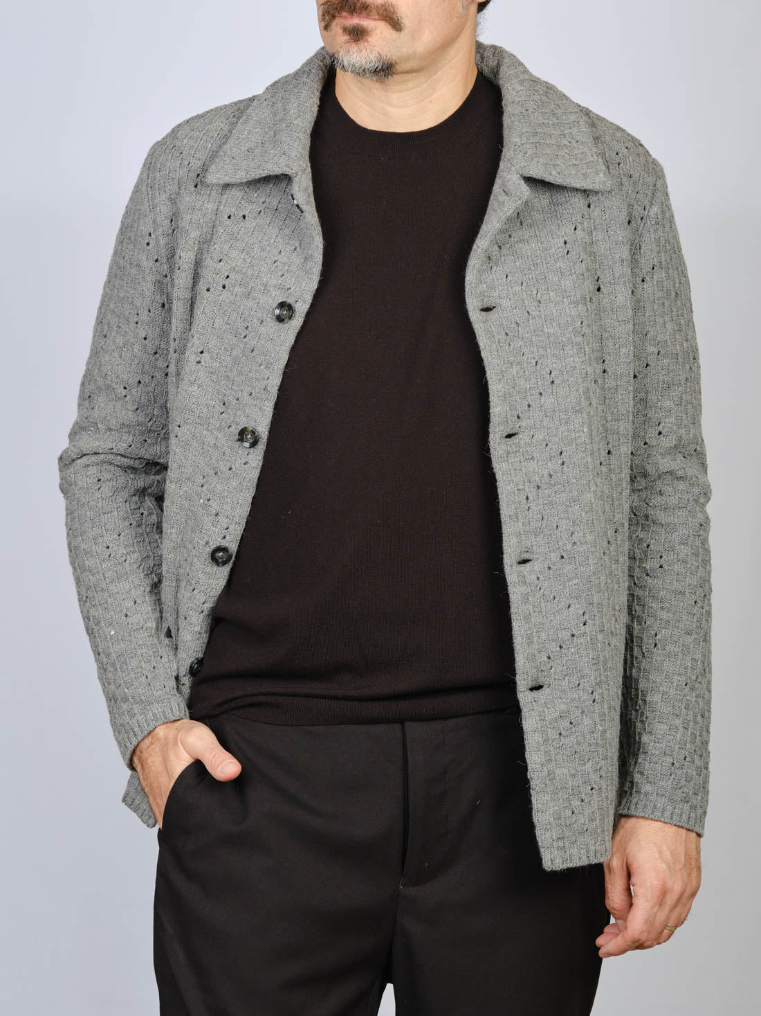 GIACCA MAGLIA GRIGIA OFFICINA 36