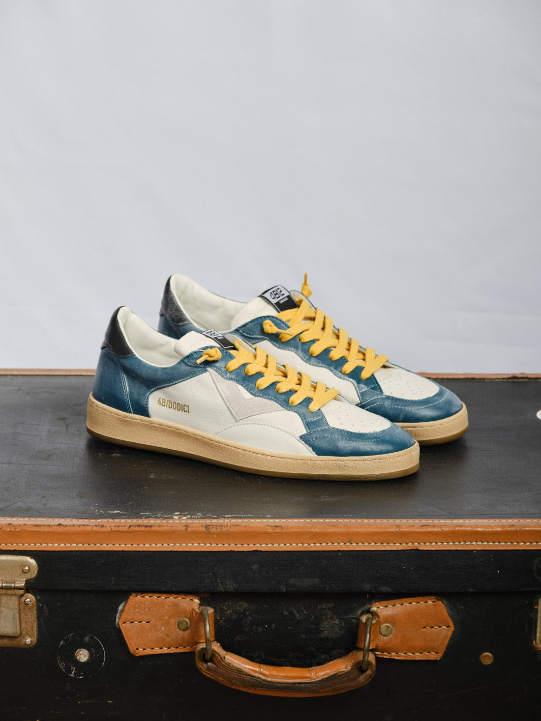 SNEAKERS 4B12  COLOR GHIACCIO E OTTANIO