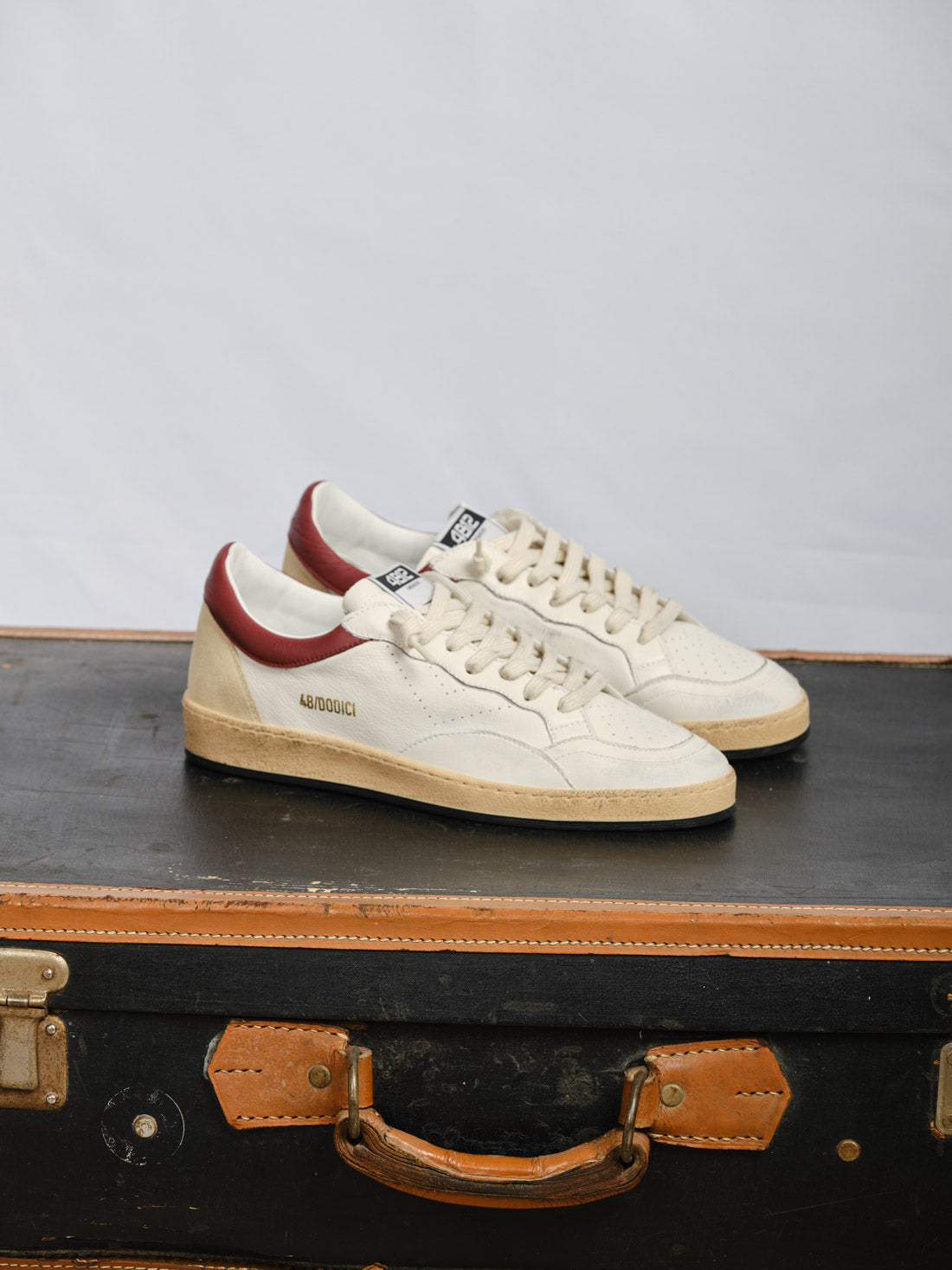 SNEAKERS 4B12 COLOR GHIACCIO E BORDEAUX
