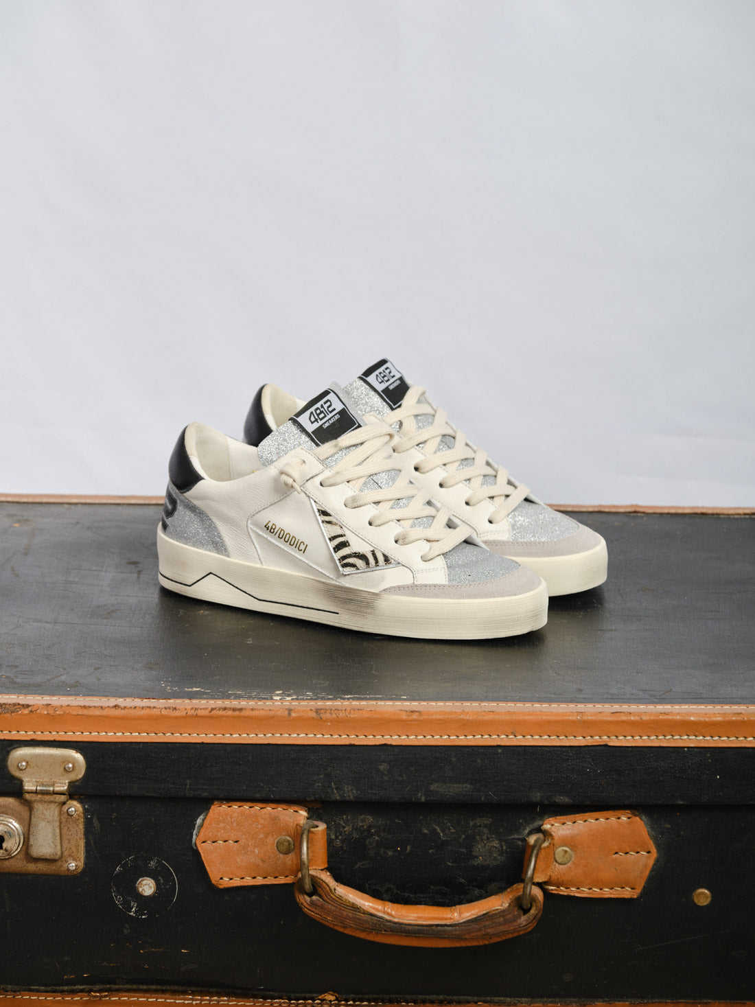 SNEAKERS 4B12 GLITTER/ZEBRATO