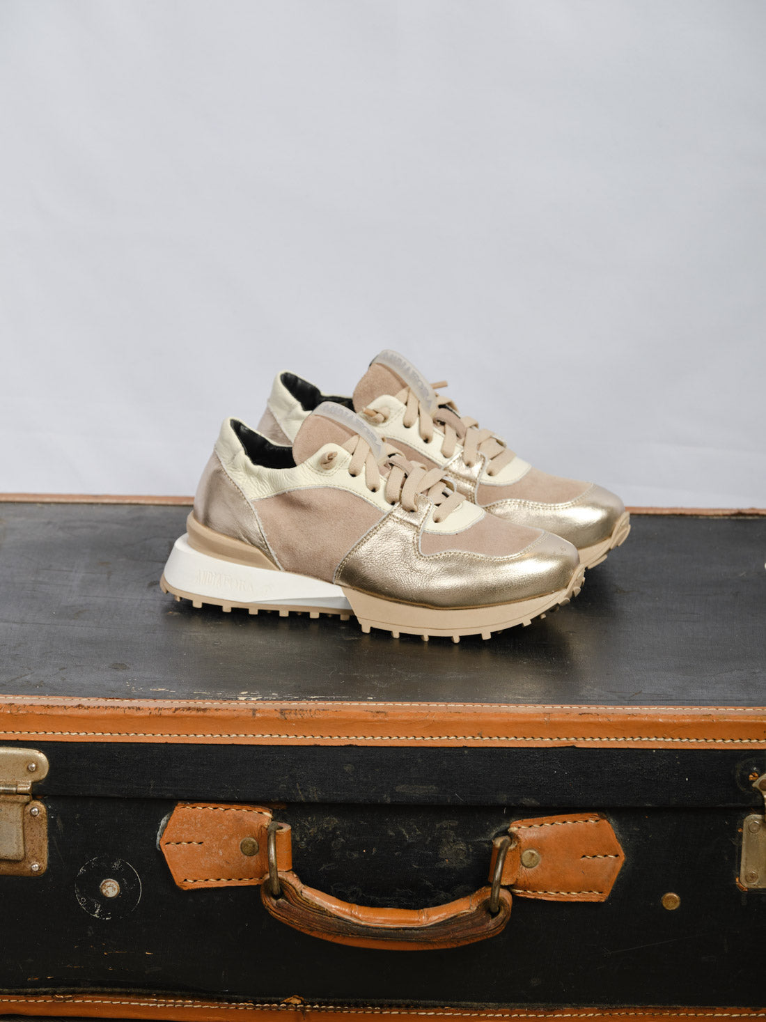 SNEAKERS ANDIA FORA TORTORA/ORO