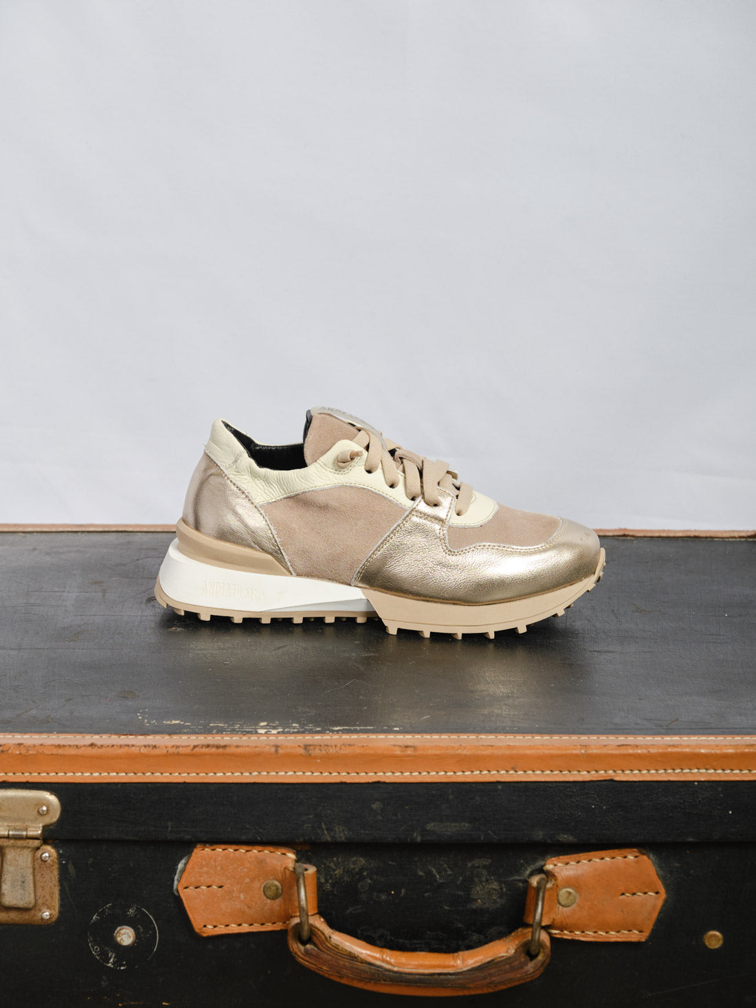 SNEAKERS ANDIA FORA TORTORA/ORO