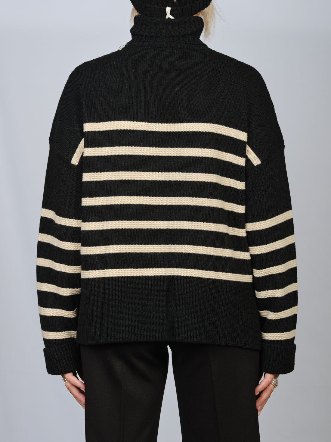 MAGLIA NERO/BEIGE ALESSIA SANTI