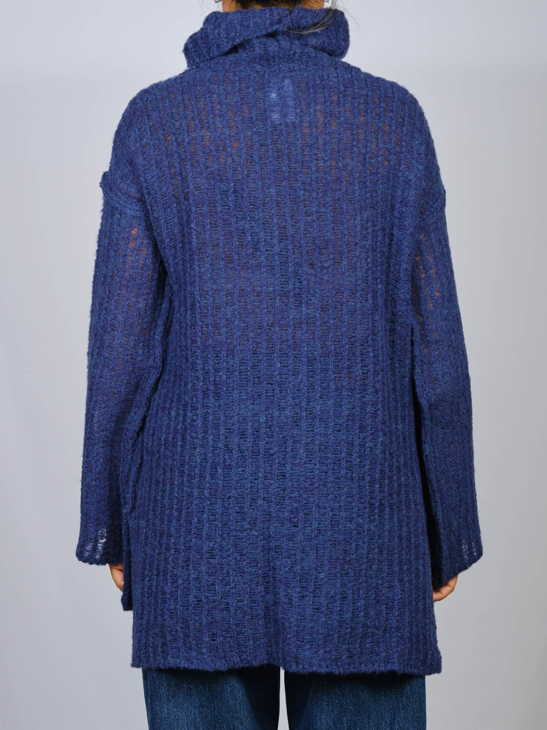 MAGLIONE BLU ROYAL LOTUS